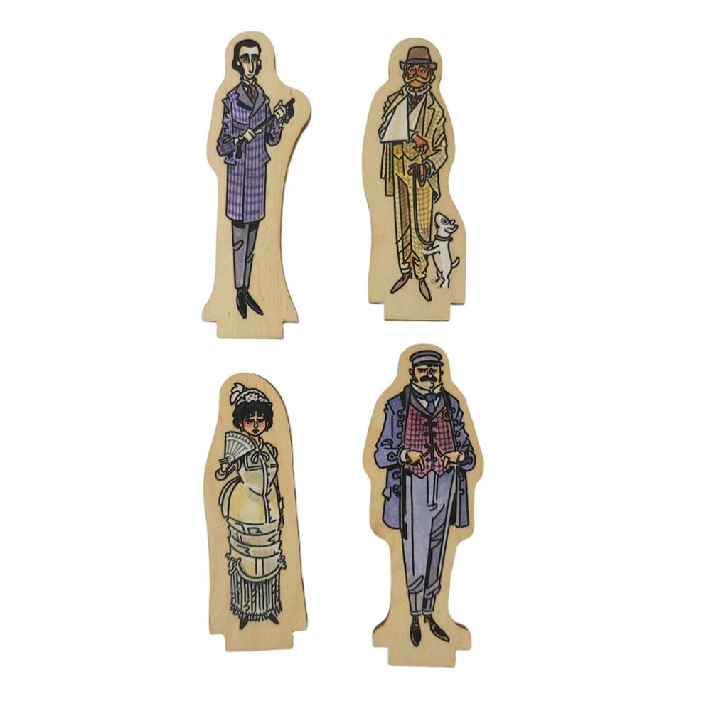 Sherlock Holmes Wooden Figures Collection Set D Schweizercraft Chris Schweizer - Picture 3 of 11